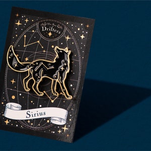 Sirius: The Lone Wolf Constellation Enamel Pin