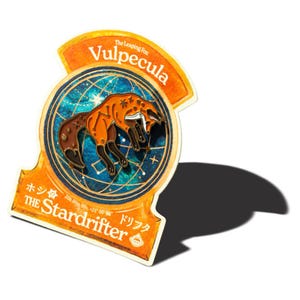 Vulpecula: Der springende Fuchs Sternbild Emaille Pin