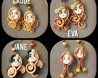 Face earrings