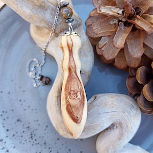 Pear wood dowsing pendulum