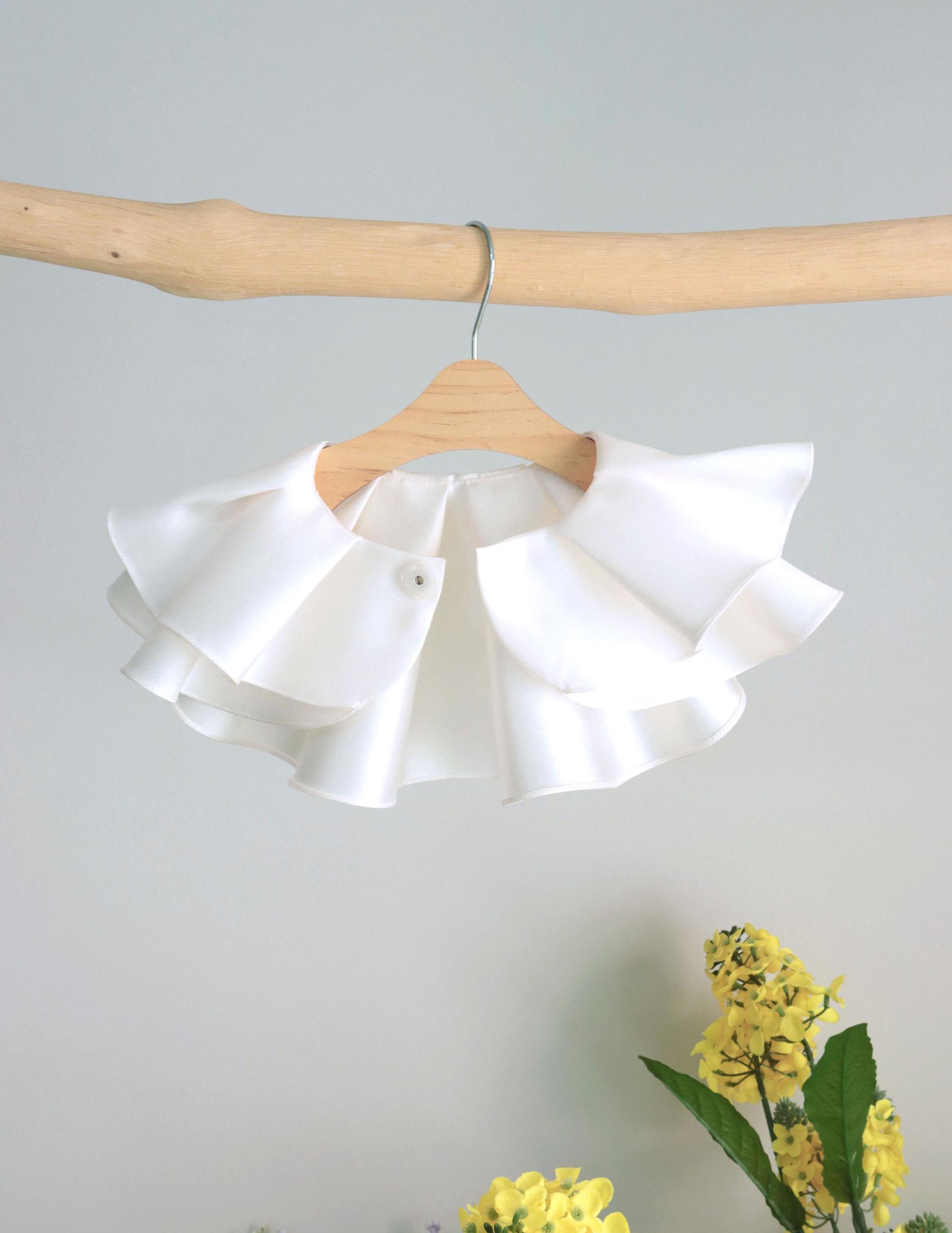 Double Ruffle Collar Dress + Bow + Cape Sewing Pattern | PDF + Video ...
