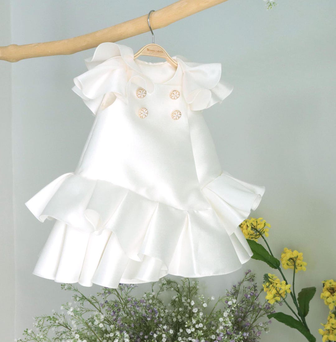 Double Ruffle Collar Dress + Bow + Cape Sewing Pattern | PDF + Video ...