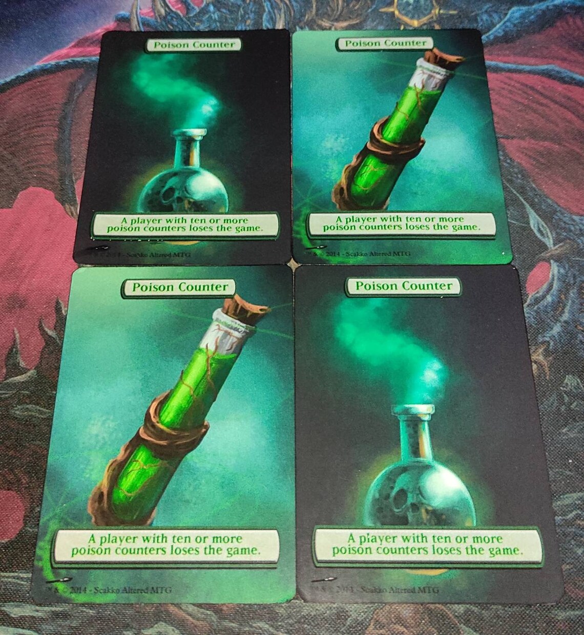 Mtg Poison Counter for Infect Cards Alternative Art // Chose Etsy UK