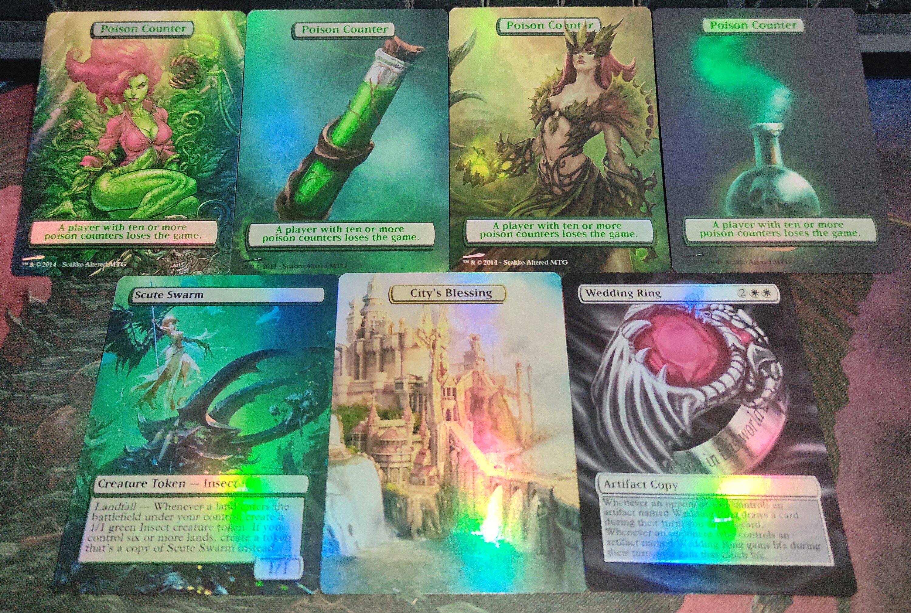 Mtg Poison Counter for Infect Cards Alternative Art // Chose Etsy UK