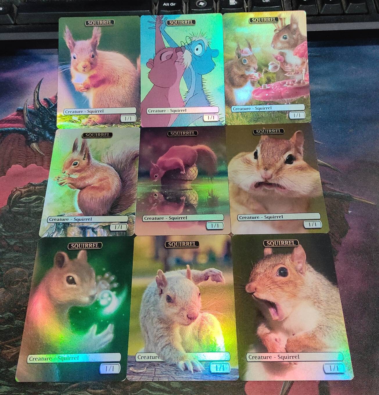 MtG Squirrel 1/1 Token Alternative Art // Chose the Art For Etsy