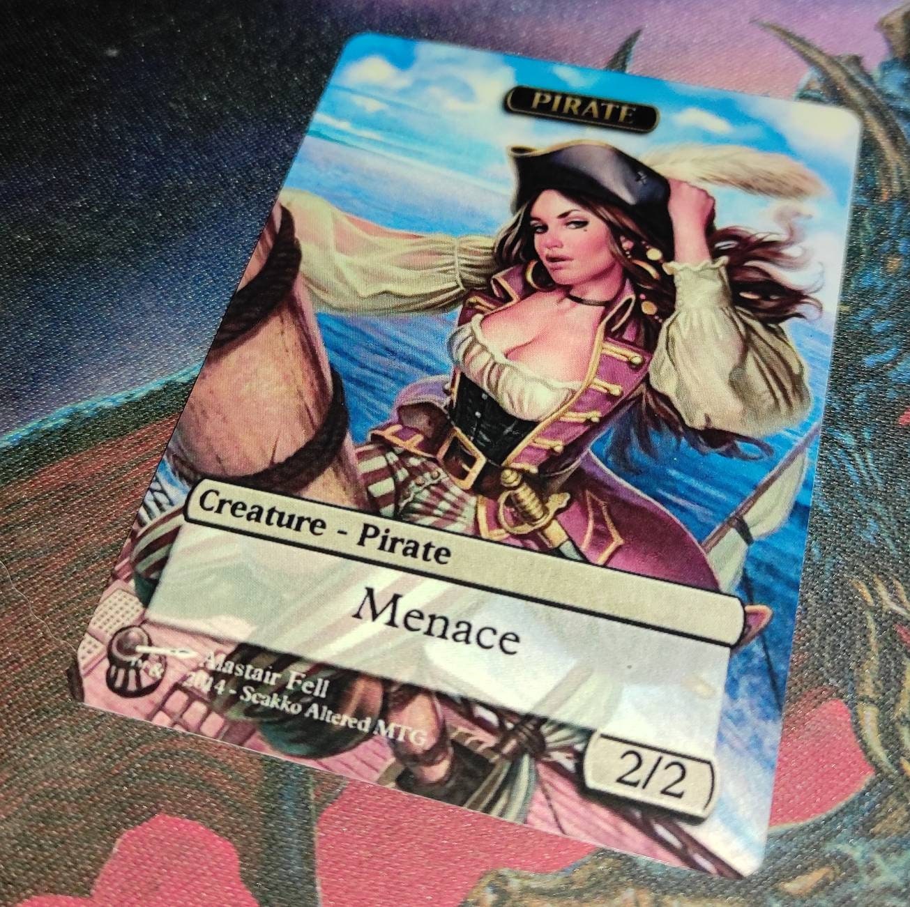 Mtg Pirate 2 2 Token Alternative Art Chose The Art For Etsy Canada
