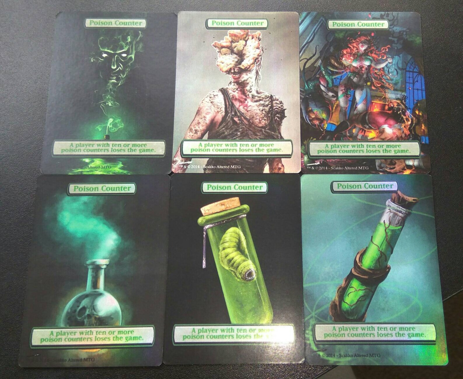 Mtg Poison Counter for Infect Cards Alternative Art // Chose Etsy