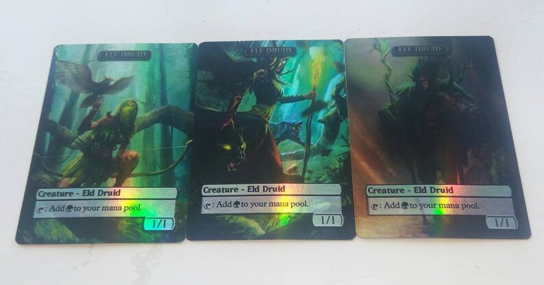 Mtg Elf Druid 1/1 Token for Freyalise Alternative Art // Chose - Etsy