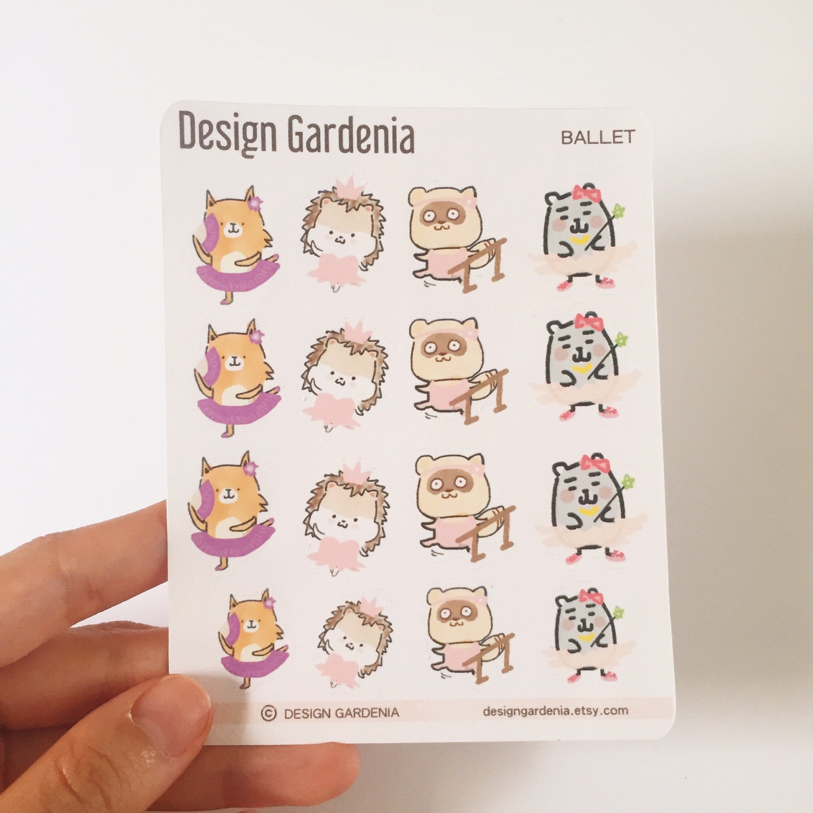 ballet stickers • ballerina • tutu • designgardenia • leotard • pointe shoes • barre • exercise • practice • class • learn • dre