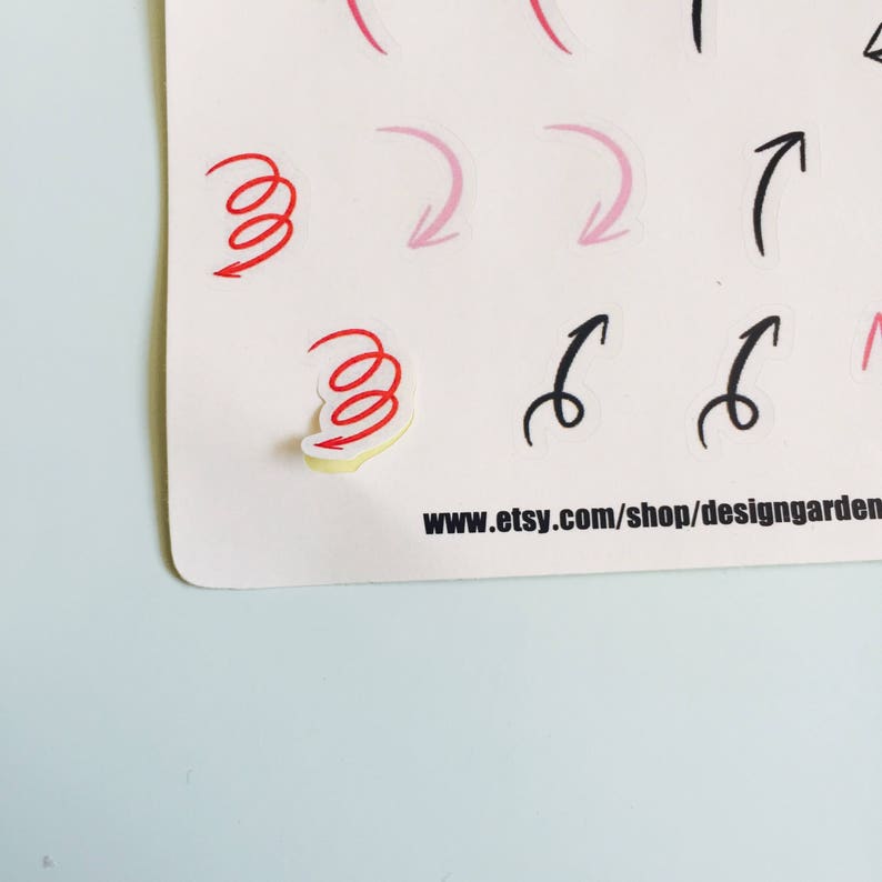 Printable Stickers \u2022 Design Gardenia \u2022 functional Stickers \u2022 Arrows Stickers \u2022 Planner Stickers \u2022 Happy Mail Stickers \u2022 Coffee Stickers