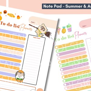 Słodki Kawaii Codzienna lista rzeczy do zrobienia Notatnik 100 odrywanych arkuszy Artykuły papiernicze Scrapbooking Organizuj Lato Jesień Halloween Notatka Biuro Prezent