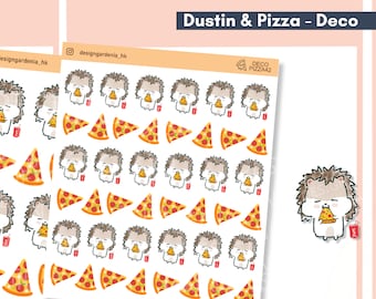 Pizza Planner Sticker Foodie Sticker Cheat Day Stickers Italian Food Sticker Lunch Dinner Snacks Sticker for Meal Plan Pizza Lover Junk Food