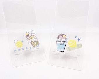Cute Kawaii Summer Lemon Clear Transparent  Acrylic To do List Erase Board Recycled Reminder Memo Desk Deco Message White Pen Organiser
