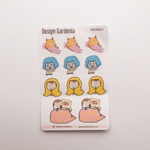 Snuggle Stickers Coach Potato Stickers Switch Gaming Stickers Home Stickers Reading Stickers Winter Stickers Relax Relaxation image 6