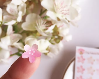 Tiny Small Little Sakura Stickers • Dot Stickers • Checklist Stickers • Cherry Blossom stickers • Functional Stickers deco Stickers