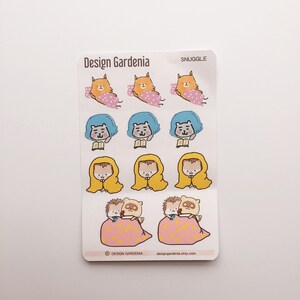 Snuggle Stickers Coach Potato Stickers Switch Gaming Stickers Home Stickers Reading Stickers Winter Stickers Relax Relaxation image 4