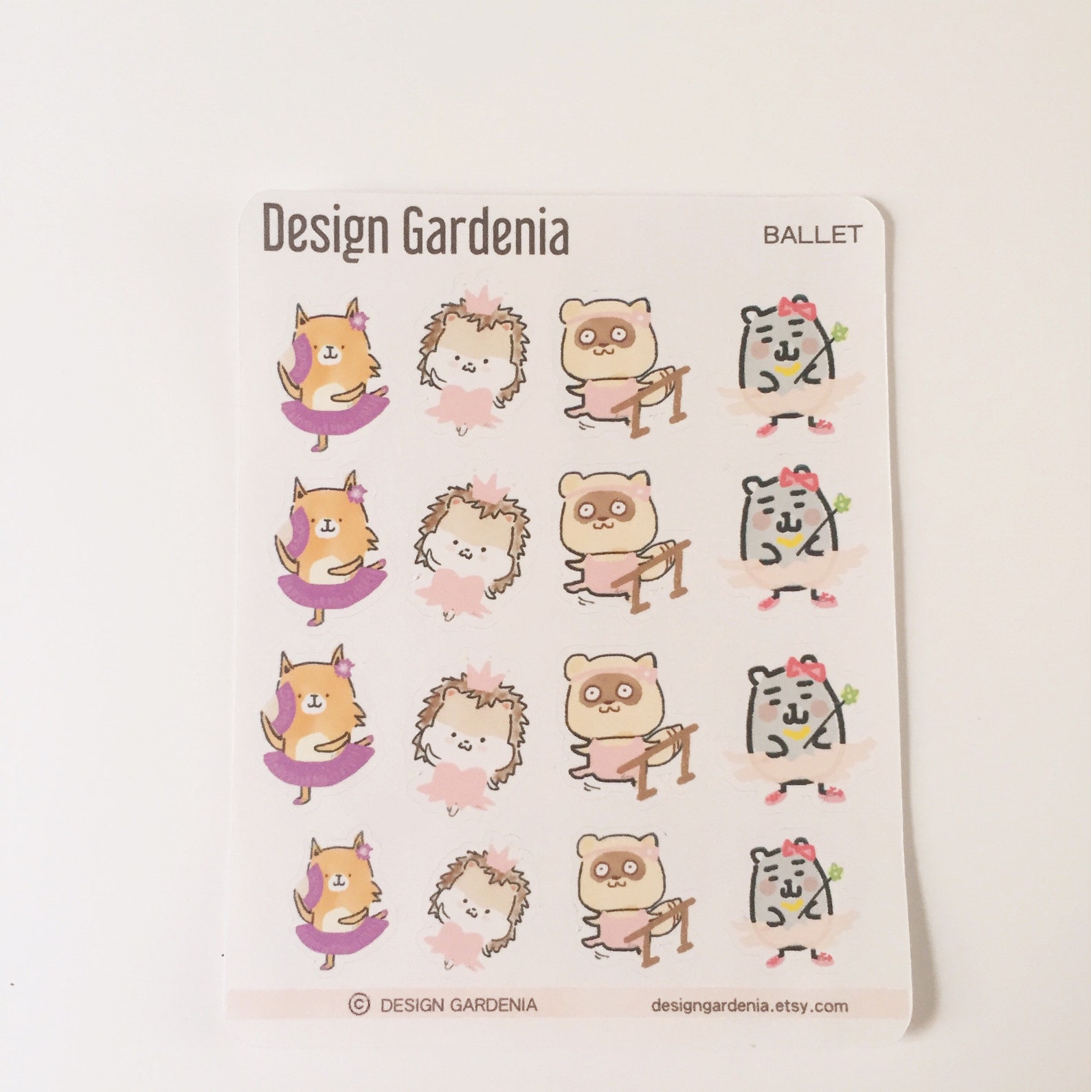 ballet stickers • ballerina • tutu • designgardenia • leotard • pointe shoes • barre • exercise • practice • class • learn • dre