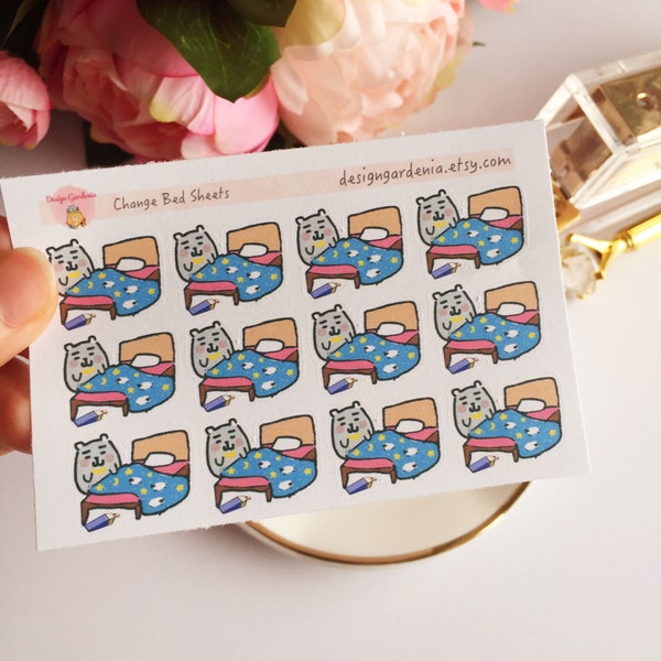 Change Bed Sheets Stickers - Etsy