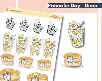 Pancake Day Planner Sticker Lemonade Cook Gift for Mom Cheat Day Foodie Food Lover  Chef Bullet Journal Bujo