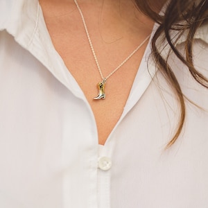 Cowboy Boot Necklace, Cowboy Boot Pendant, Western Jewellery, Cowgirl