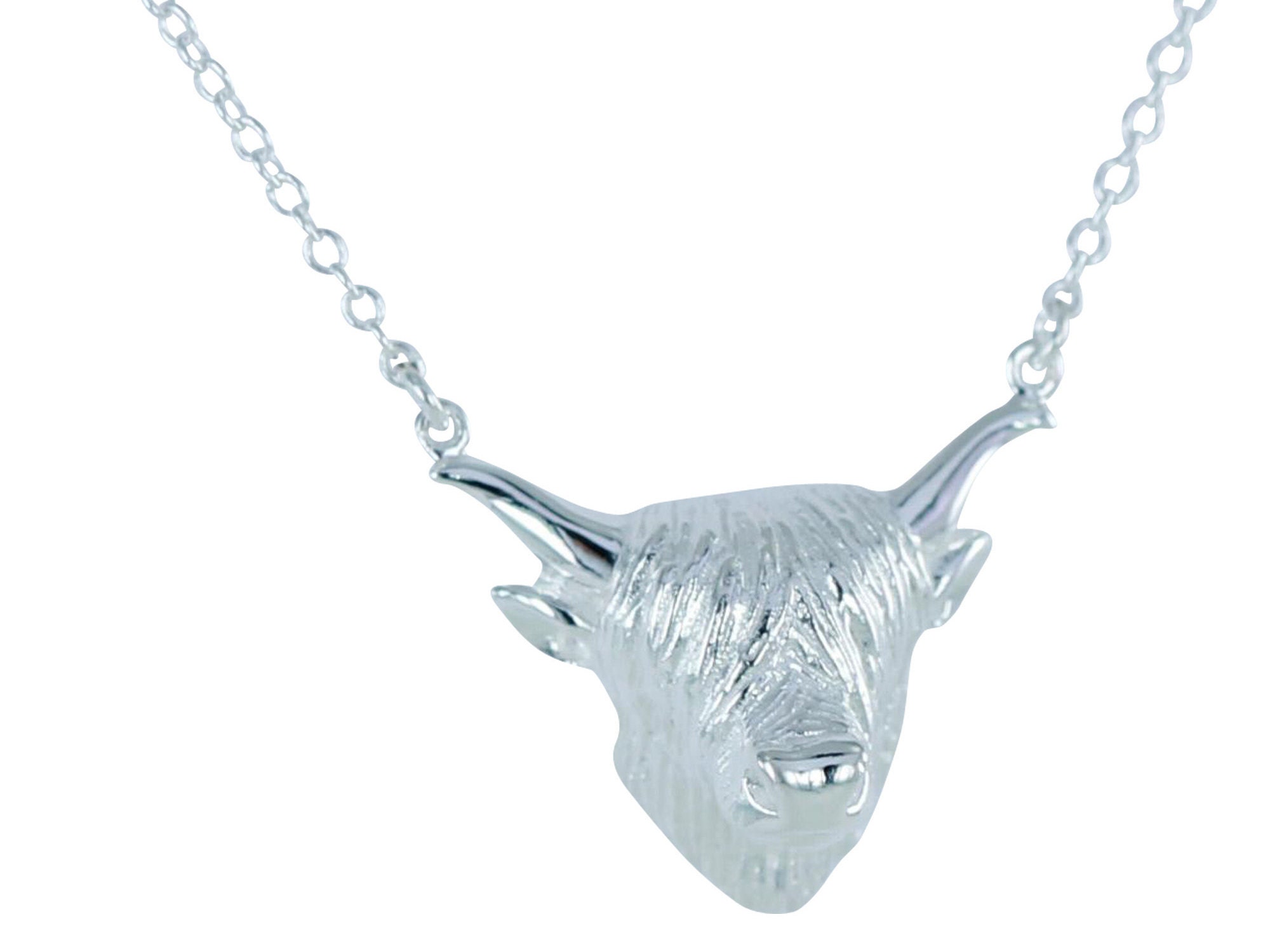 EUEAVAN Collana E Orecchini Mucca Highland – Gioielli In Acciaio Inox, Regalo Scozzese Per Amanti Animali - 5