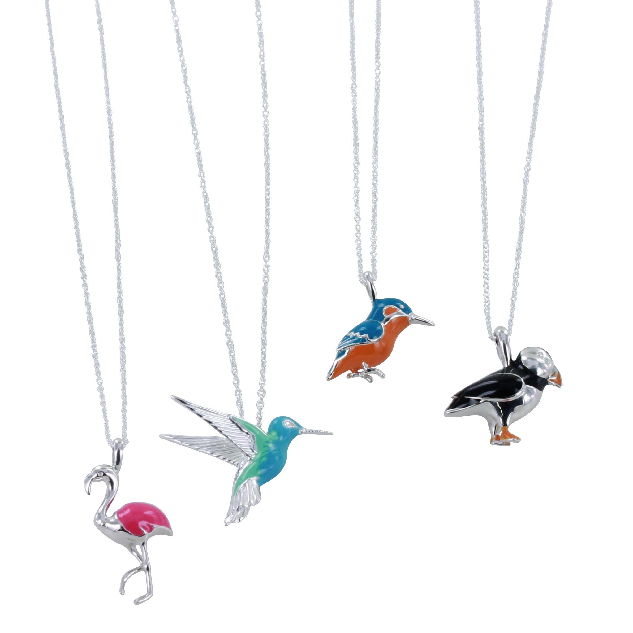925 Gioielli Collana Argento Sterling 925 Con Ciondolo Colibrì