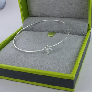 Sterling Silver Bumble Bee Bangle: Nature-Inspired Jewelry