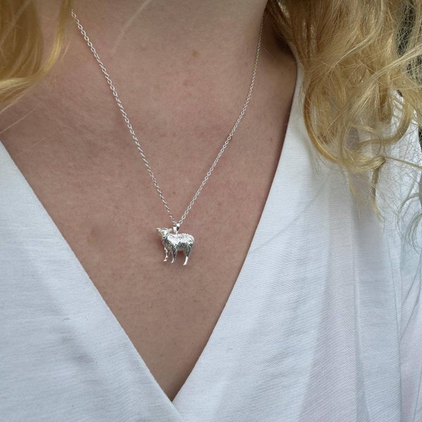 Collier mouton, collier mouton en argent, pendentif mouton, bijoux mouton