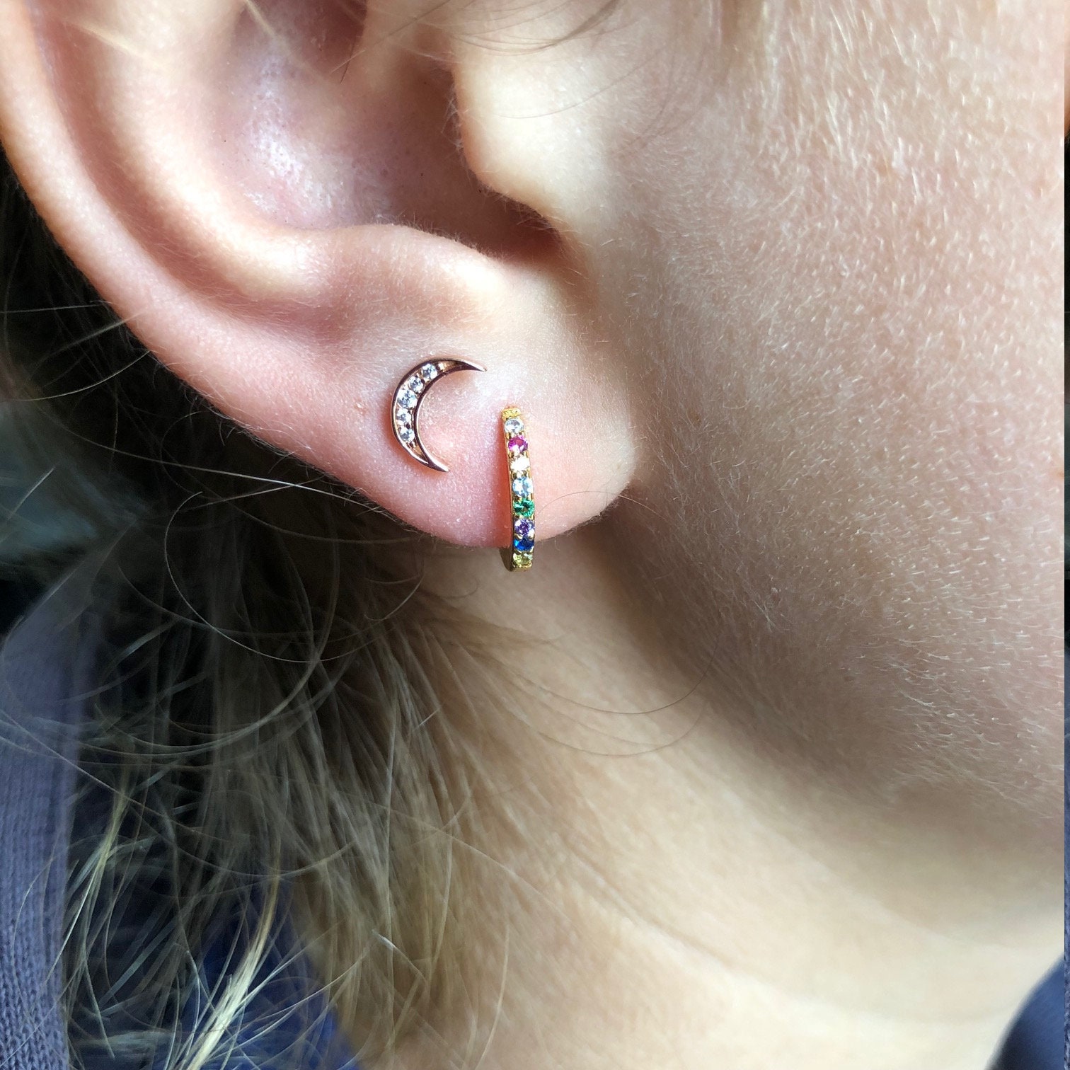 Rainbow sale sleeper earrings