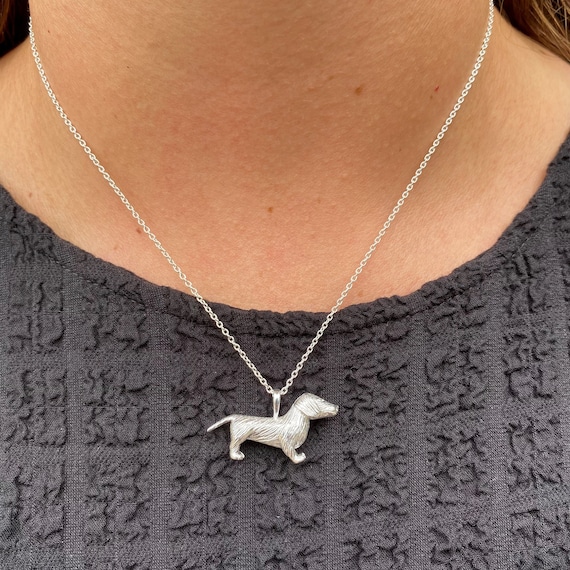 Sausage Dog Pendant - Alexis Dove Jewellery