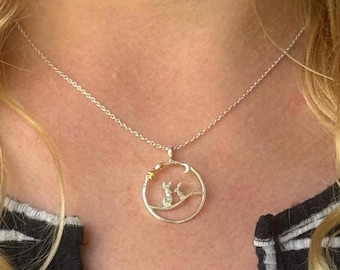 Moonlit Hares Necklace | Hare Jewellery