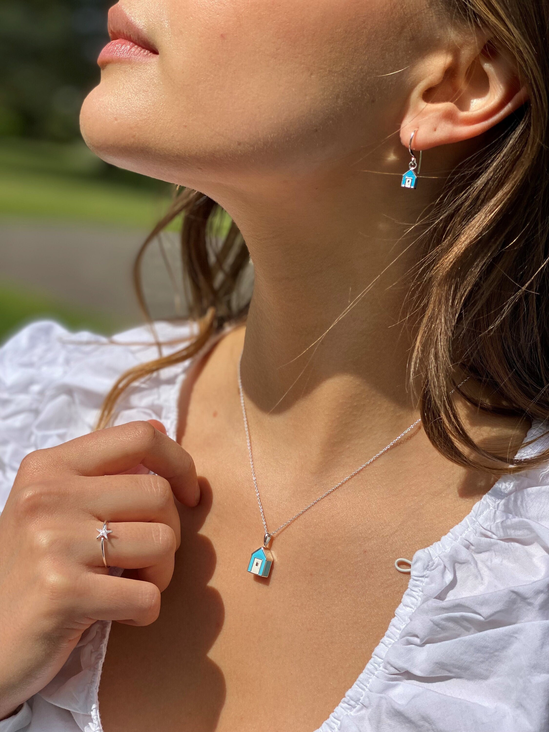Beach hut jewellery sale