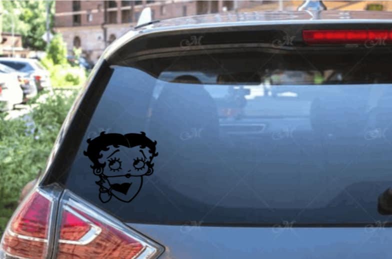 Betty Boop Car Decal/ Car Accessories/ Vinyl Decals for Cars/ Car Decor ...