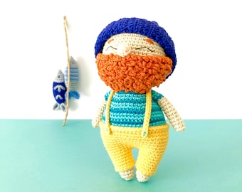 Finley the Fisherman - Amigurumi Crochet Pattern