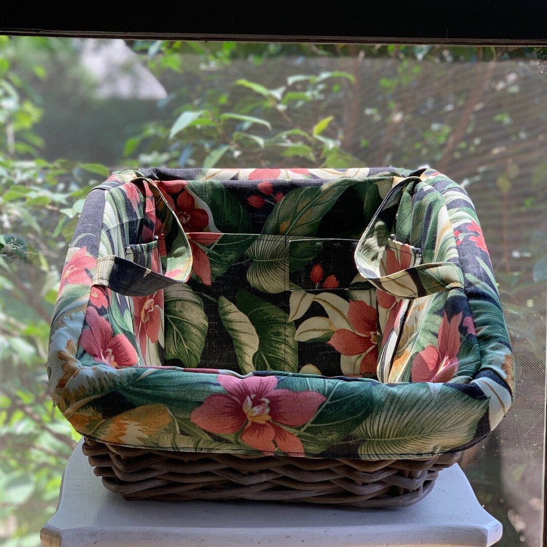 Bike Basket & Liner Tremont Cargo Rear Nantucket Bike Basket Etsy