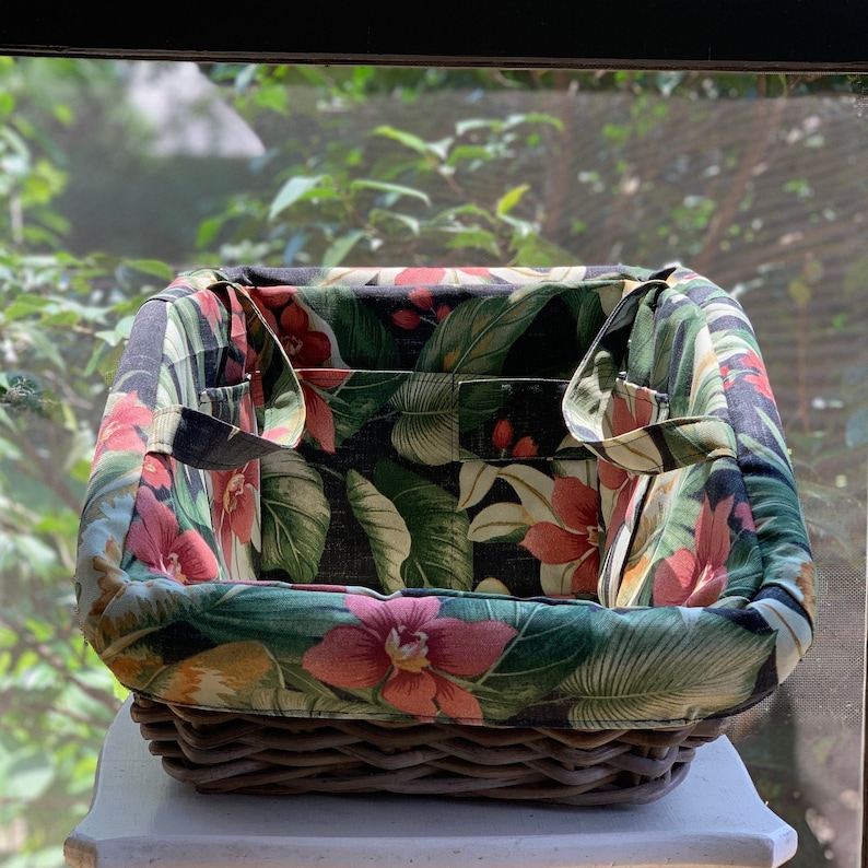 Bike Basket & Liner Tremont Cargo Rear Nantucket Bike Basket Etsy