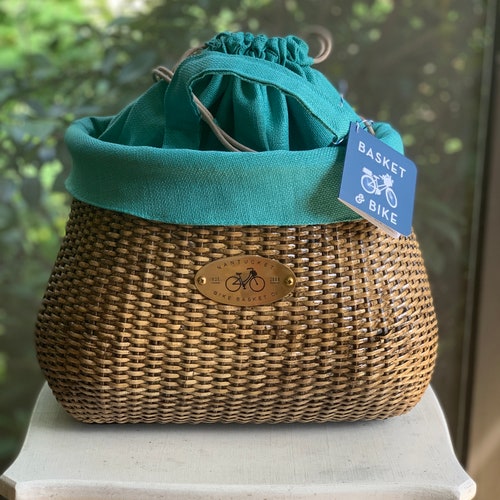 Bike Basket & Liner Pannier Nantucket Bike Basket Adult Etsy