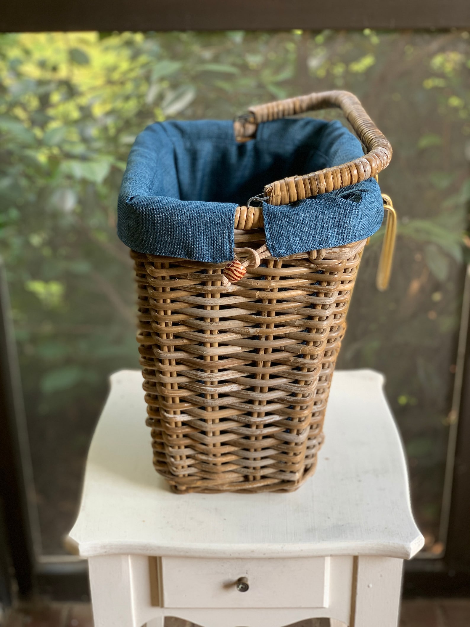 Bike Basket & Liner Pannier Nantucket Bike Basket Adult Etsy