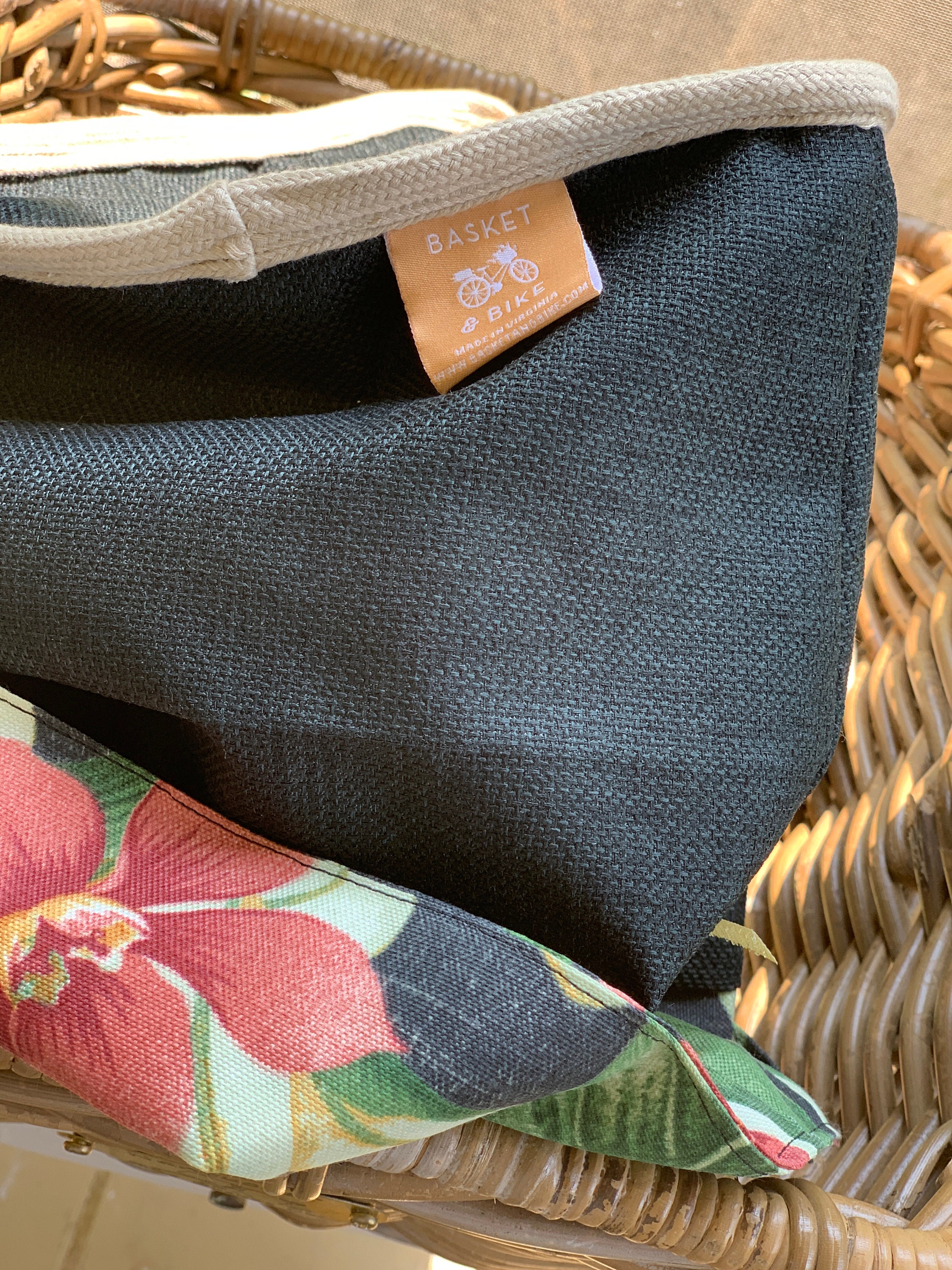 Bike Basket & Liner Tremont Cargo Rear Nantucket Bike Basket Etsy