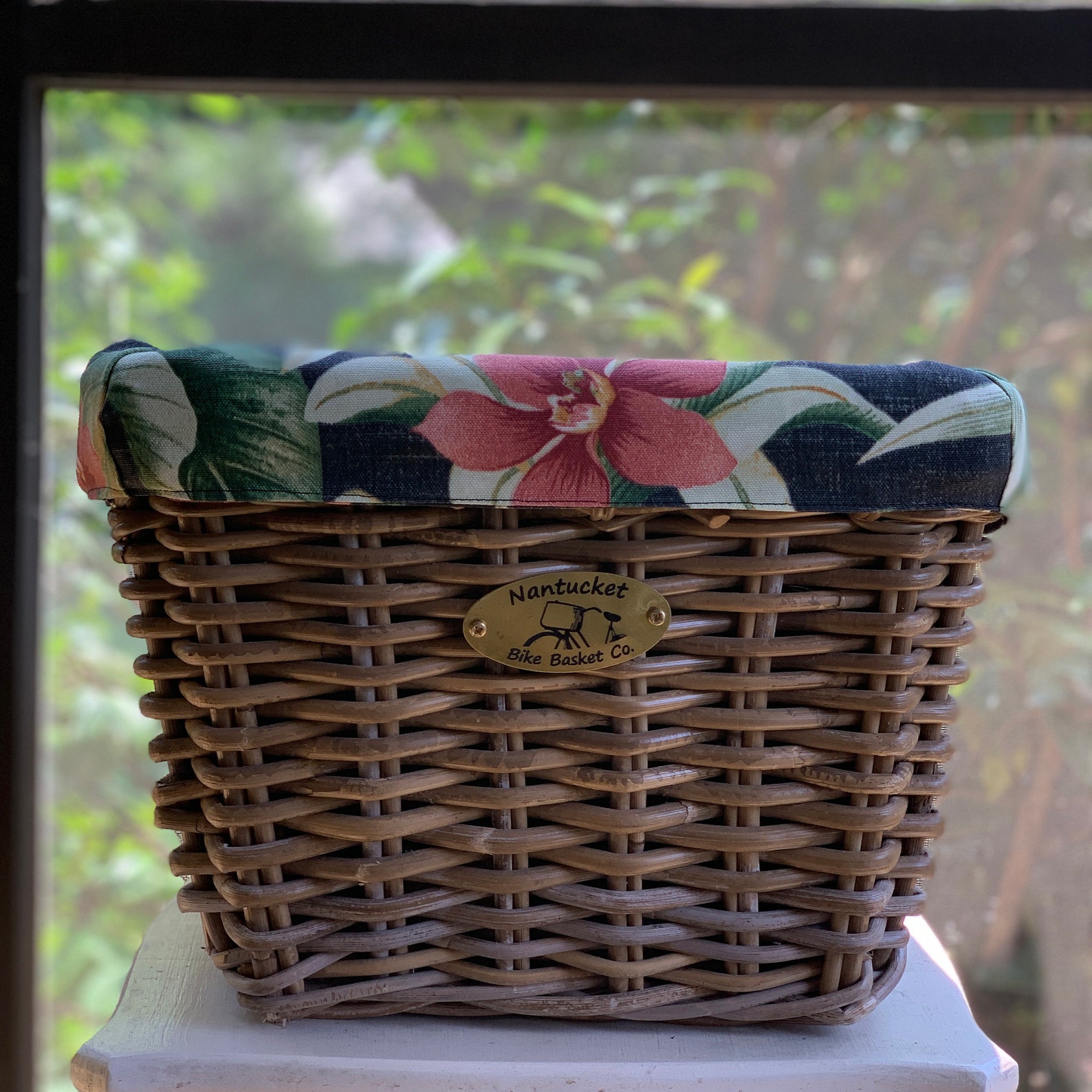 Bike Basket & Liner Tremont Cargo Rear Nantucket Bike Basket Etsy