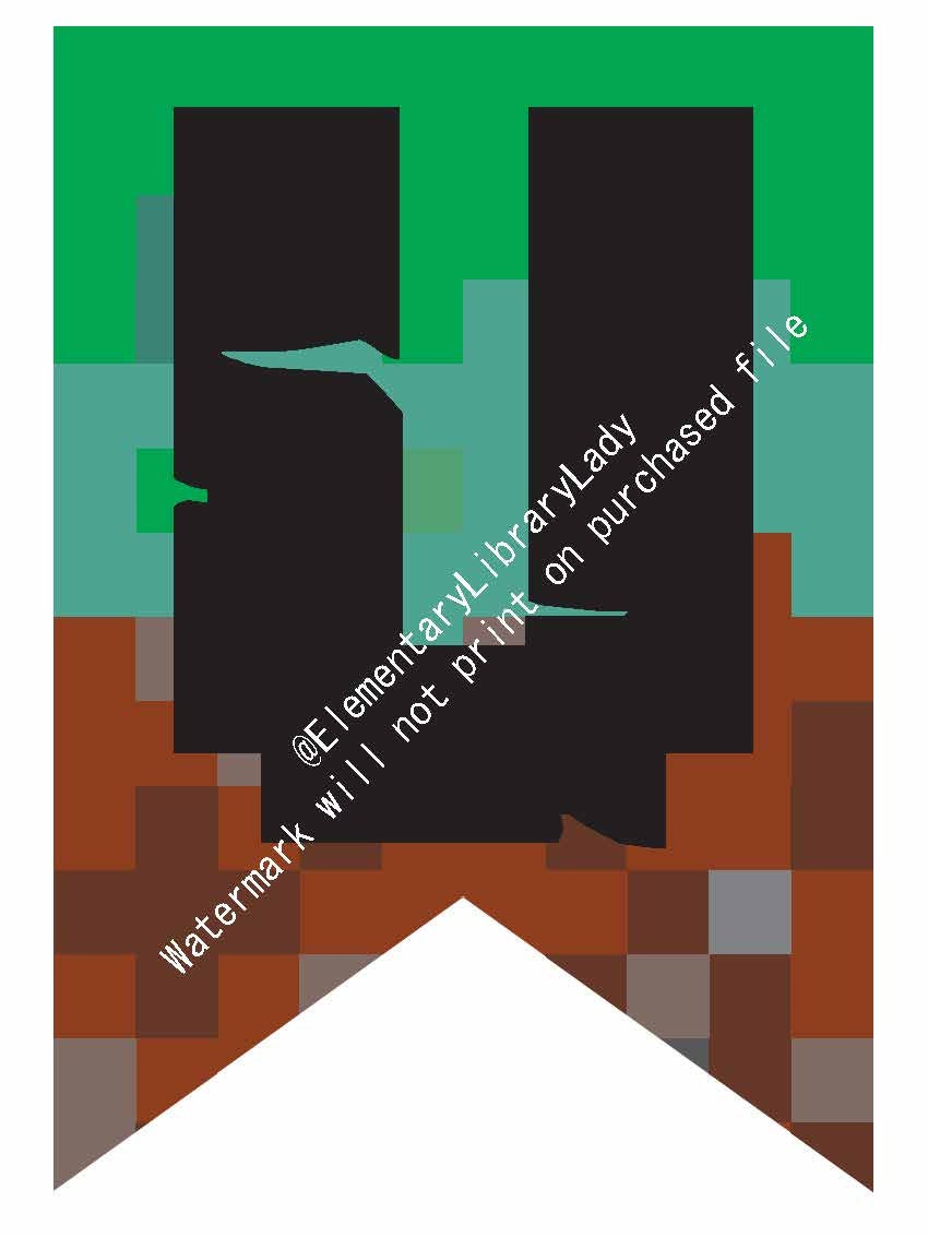 Printables Chevrons Minecraft A-Z, 0-9, Create Happy Birthday, Any ...