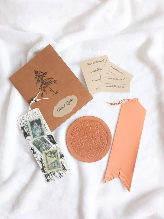 Literary Gift Box for Book Lovers Bookmarks Leather Etsy