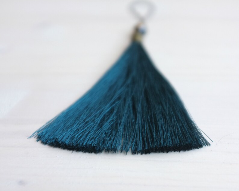 Silk tassels Blue tassel Black tassel Exclusive home decor Etsy