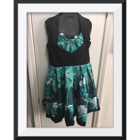 Vintage fit and flare dress dress