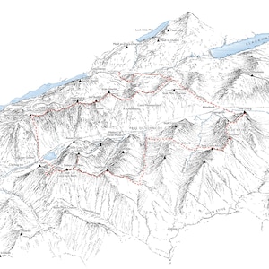 Glen Coe Skyline detailing the race and the Munros route.