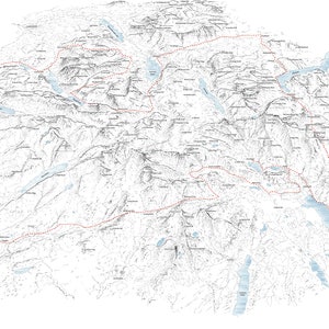 Mapa de la ruta deportiva del Desafío Fred Whitton. Impresión personalizada con horarios y fecha.