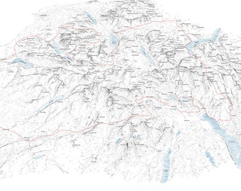 Fred Whitton Challenge Sportive Route Map. Print personalised with times and date.