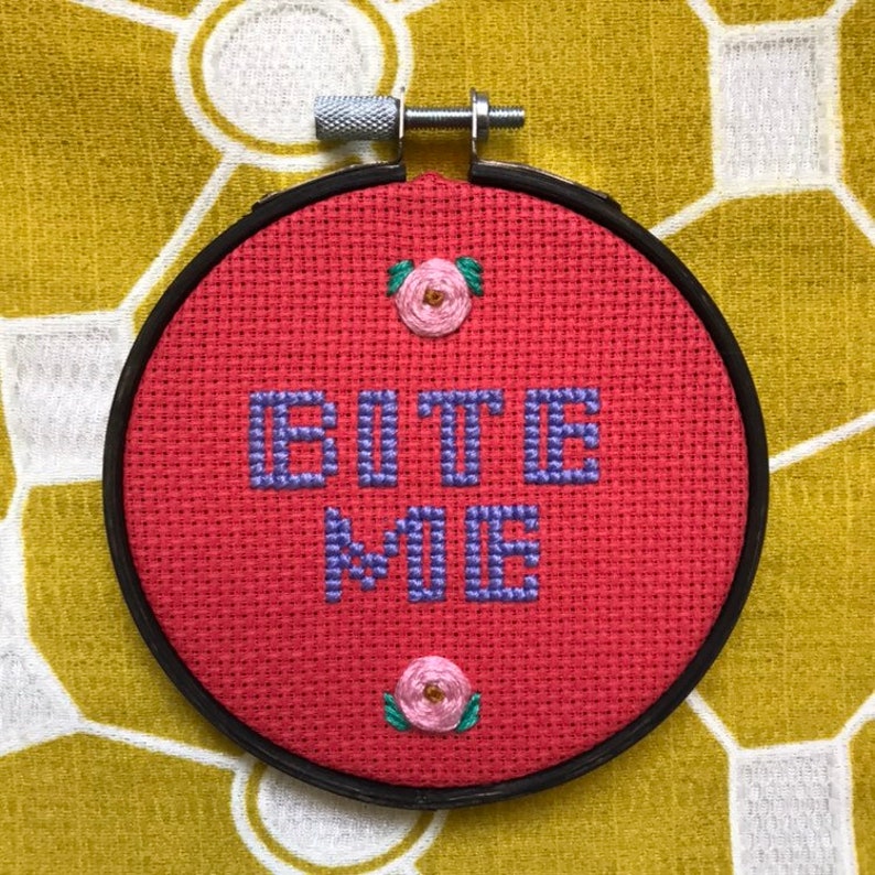 Bite Me Cross Stitch