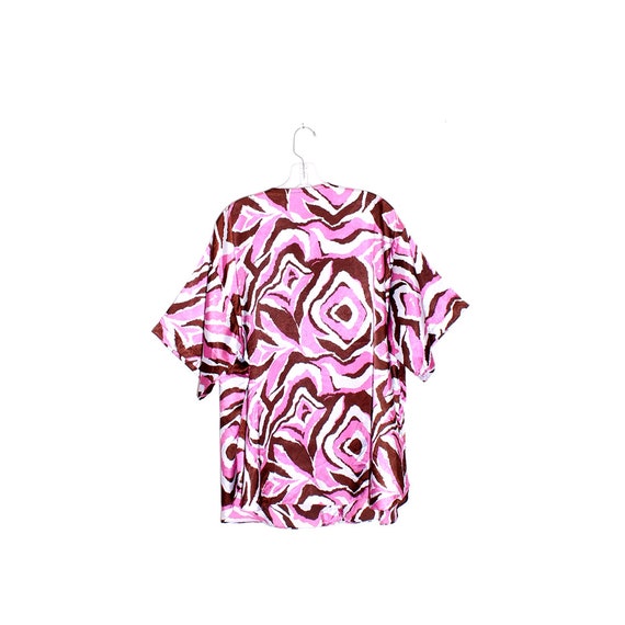 PINK PAJAMA TOP satin blouse pajama shirt neapoli… - image 5