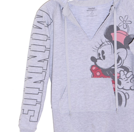 Disney MINNIE MOUSE hoodie vintage 90s top shirt … - image 4